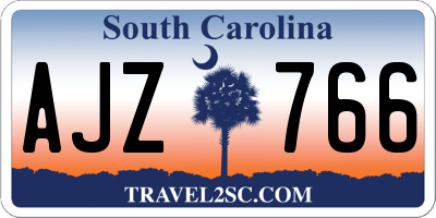 SC license plate AJZ766