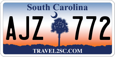 SC license plate AJZ772