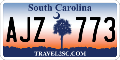SC license plate AJZ773