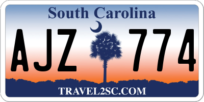 SC license plate AJZ774