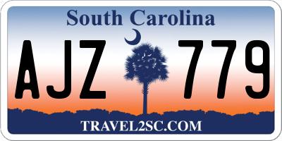 SC license plate AJZ779
