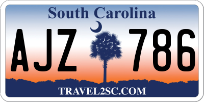 SC license plate AJZ786
