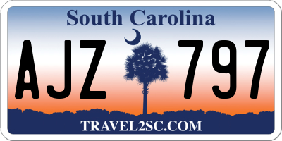 SC license plate AJZ797