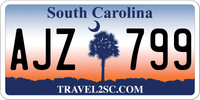 SC license plate AJZ799