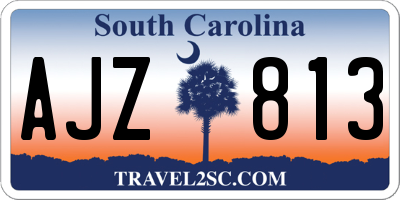 SC license plate AJZ813