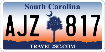 SC license plate AJZ817