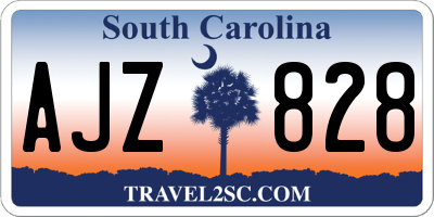 SC license plate AJZ828