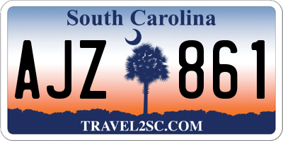 SC license plate AJZ861