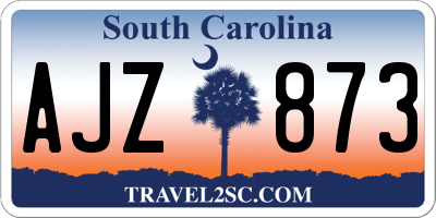 SC license plate AJZ873