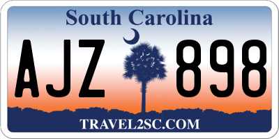 SC license plate AJZ898