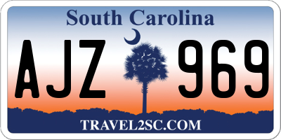 SC license plate AJZ969