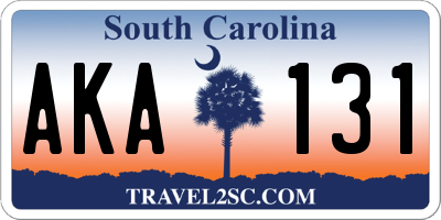 SC license plate AKA131