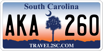 SC license plate AKA260