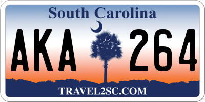 SC license plate AKA264