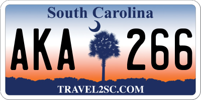 SC license plate AKA266