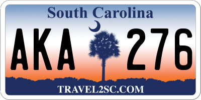 SC license plate AKA276