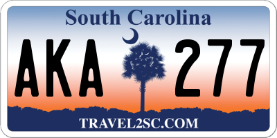 SC license plate AKA277