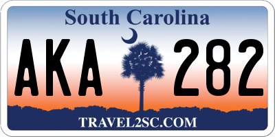 SC license plate AKA282
