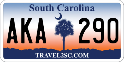 SC license plate AKA290