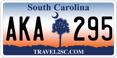 SC license plate AKA295