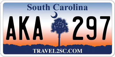 SC license plate AKA297
