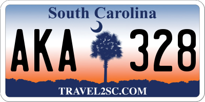 SC license plate AKA328