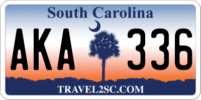 SC license plate AKA336