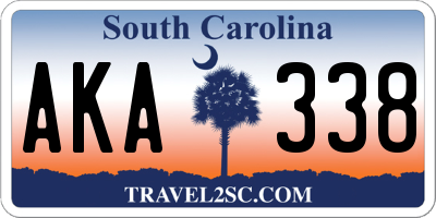 SC license plate AKA338