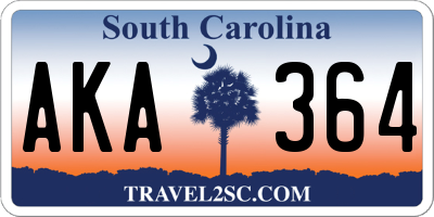 SC license plate AKA364