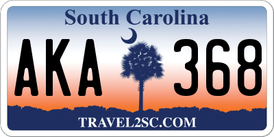 SC license plate AKA368