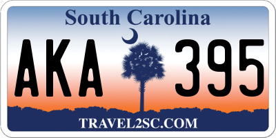 SC license plate AKA395