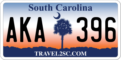 SC license plate AKA396