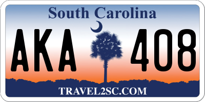 SC license plate AKA408