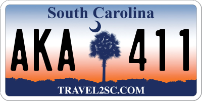 SC license plate AKA411