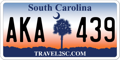 SC license plate AKA439