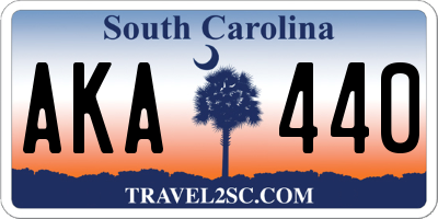 SC license plate AKA440