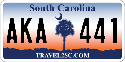 SC license plate AKA441