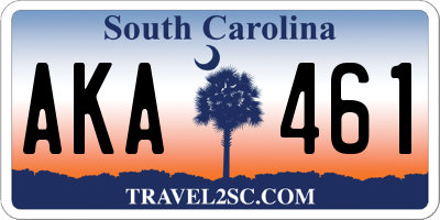 SC license plate AKA461