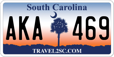 SC license plate AKA469