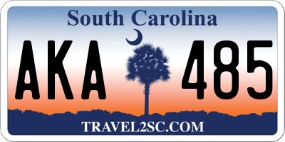 SC license plate AKA485