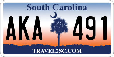 SC license plate AKA491