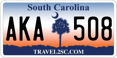 SC license plate AKA508