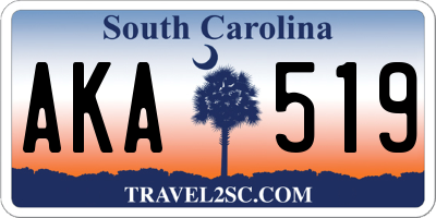SC license plate AKA519