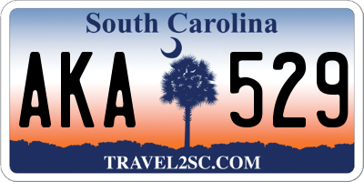 SC license plate AKA529