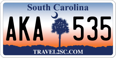 SC license plate AKA535