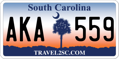 SC license plate AKA559
