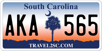 SC license plate AKA565