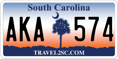 SC license plate AKA574