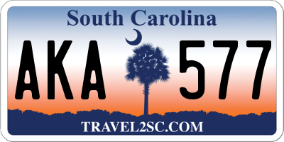 SC license plate AKA577