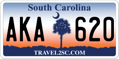 SC license plate AKA620